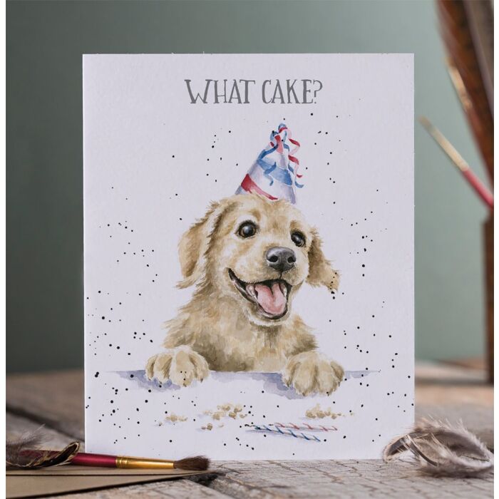 Wrendale Designs "What Cake?" Labrador Birthday Card